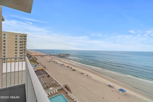 3737 S Atlantic Ave Unit 702, Daytona Beach, FL 32118 - water view with nearby beach