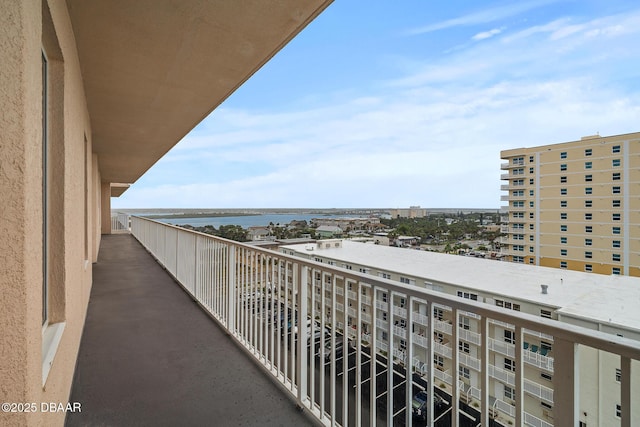 3737 S Atlantic Ave Unit 702, Daytona Beach, FL 32118 - balcony with a water view and a city view