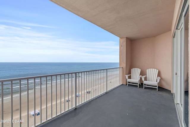 3737 S Atlantic Ave Unit 702, Daytona Beach, FL 32118 - balcony with view of water and beach