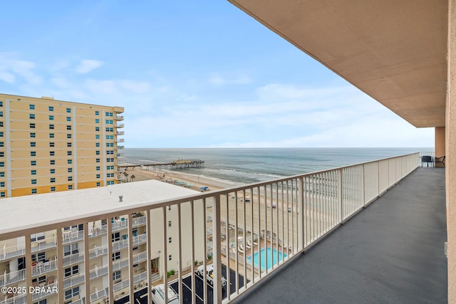3737 S Atlantic Ave Unit 702, Daytona Beach, FL 32118 - balcony with a water view