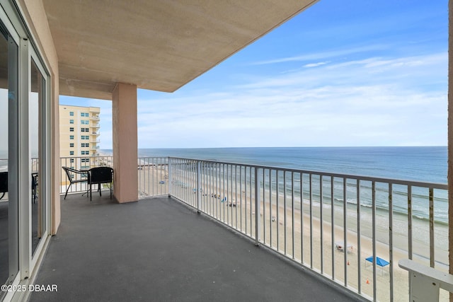 3737 S Atlantic Ave Unit 702, Daytona Beach, FL 32118 - balcony with view of water and beach