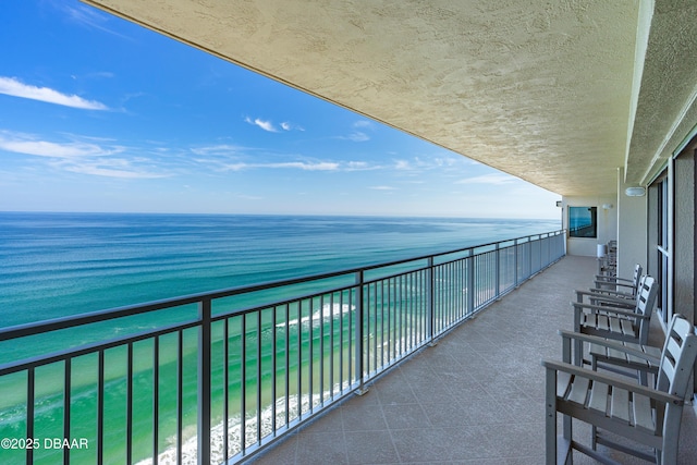 3333 S Atlantic Ave Unit 1802, Daytona Beach, FL 32118 - balcony featuring a water view