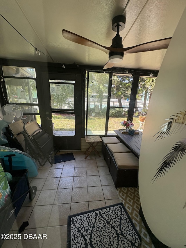 view of sunroom / solarium