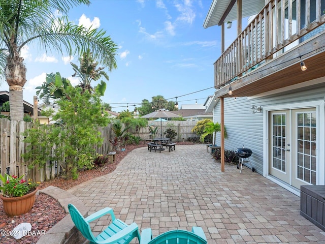 view of patio / terrace with french doors