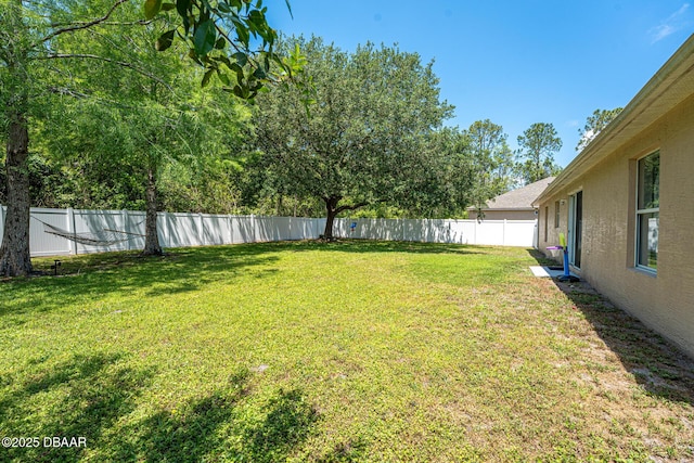 5 Zammer Ct, Palm Coast, FL 32164 - view of yard with a fenced backyard