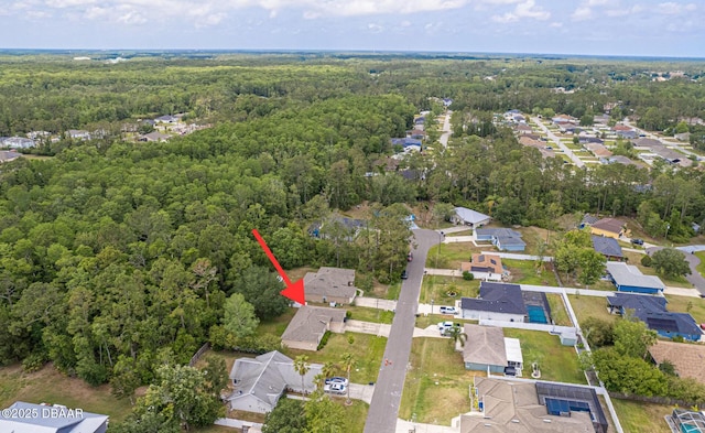 5 Zammer Ct, Palm Coast, FL 32164 - aerial view featuring a residential view and a wooded view