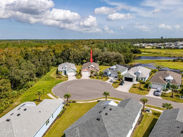 300 Blue Starfish Pl, Daytona Beach, FL 32124 - aerial perspective of suburban area featuring a large body of water and a forest