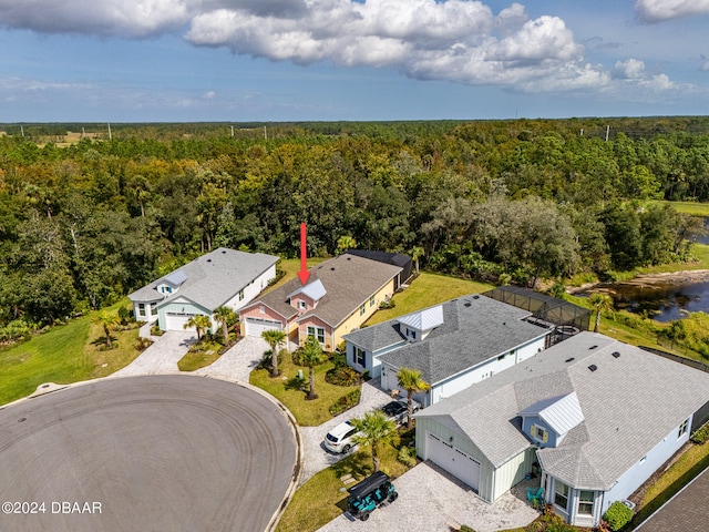 300 Blue Starfish Pl, Daytona Beach, FL 32124 - aerial view of residential area featuring a heavily wooded area
