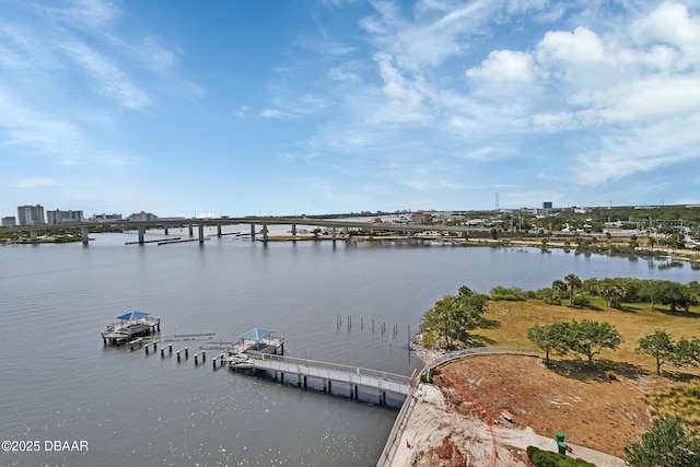 231 Riverside Dr Unit 901, Holly Hill, FL 32117 - dock area featuring a water view