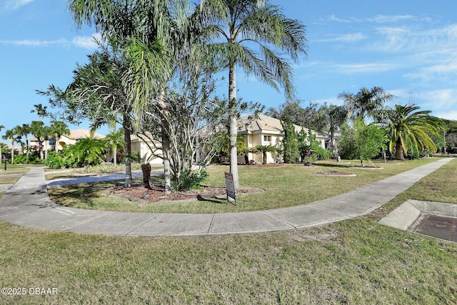 view of front of house with a front yard