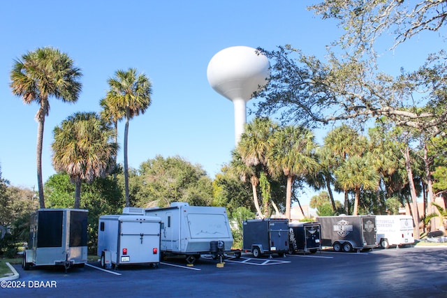 view of parking / parking lot