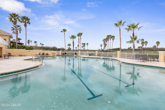 view of pool with a patio