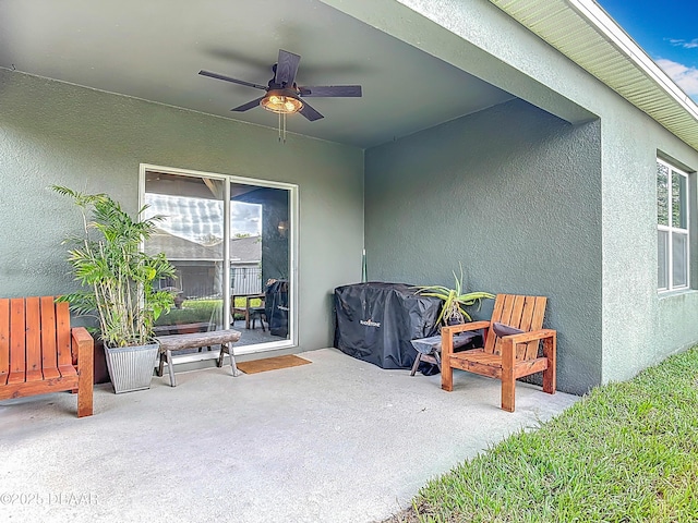 330 Charles Dr, Deland, FL 32724 - view of patio / terrace featuring ceiling fan