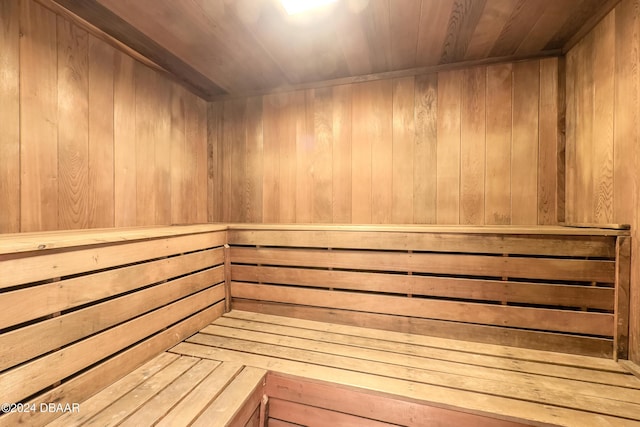 4641 S Atlantic Ave Unit 3060, Ponce Inlet, FL 32127 - relaxing sauna / steam room with wooden walls and wooden ceiling
