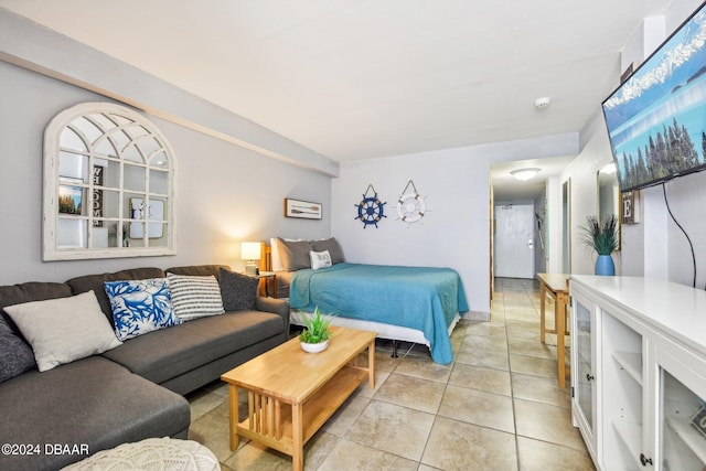 view of tiled bedroom