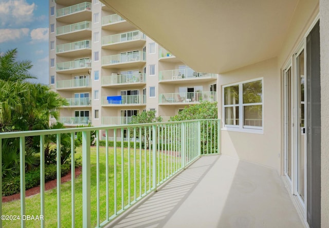 view of balcony