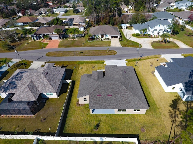 drone / aerial view featuring a residential view