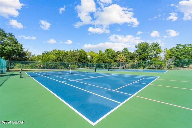 view of sport court