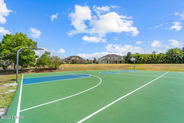 view of basketball court