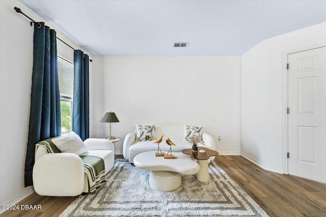 living room featuring hardwood / wood-style floors