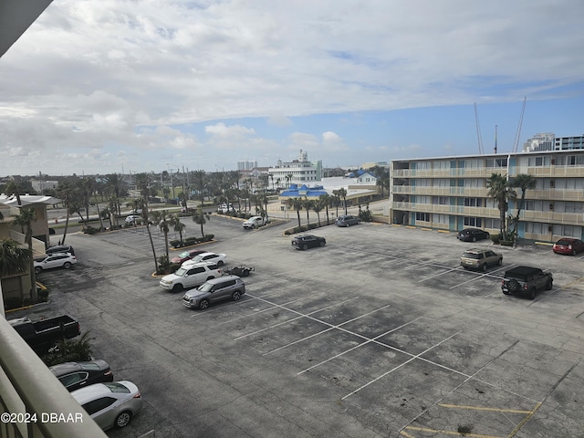 view of uncovered parking lot