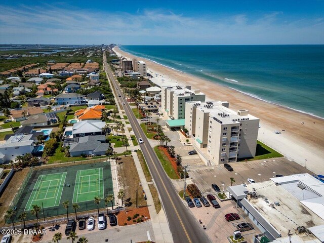 4505 S Atlantic Ave Unit 605, Ponce Inlet, FL 32127 - aerial view of waterfront with a beach