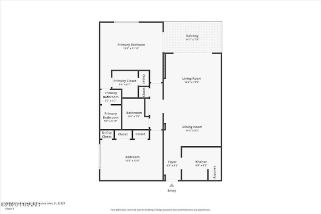 4505 S Atlantic Ave Unit 605, Ponce Inlet, FL 32127 - view of room layout
