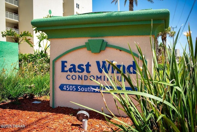 4505 S Atlantic Ave Unit 605, Ponce Inlet, FL 32127 - view of community / neighborhood sign
