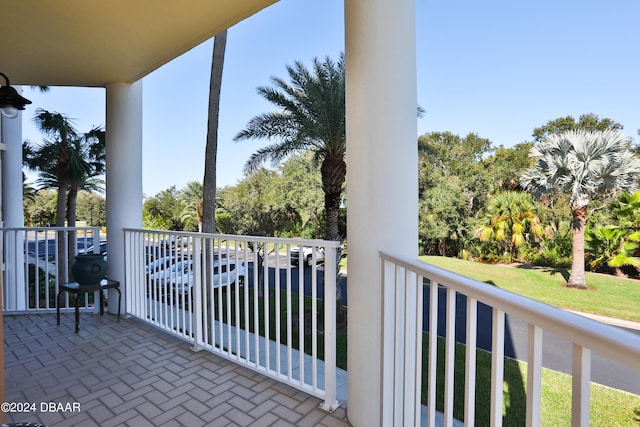 view of balcony