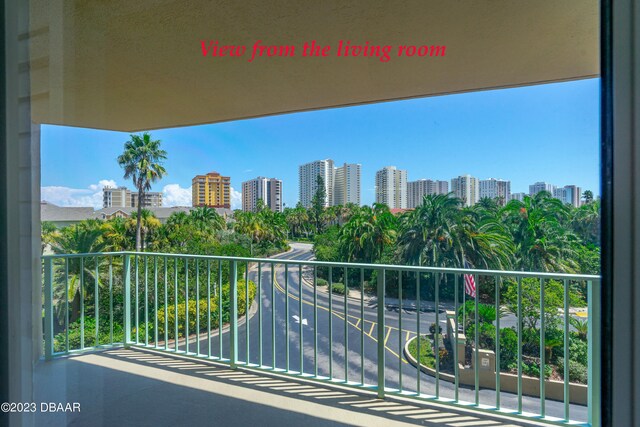 view of balcony