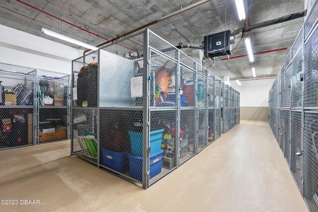 view of storage room