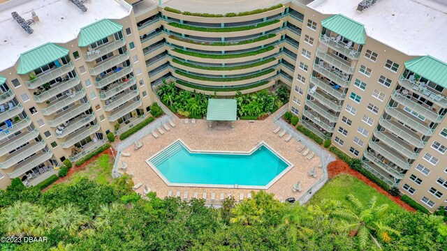 view of pool with a patio area