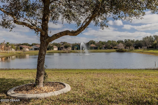 view of water feature