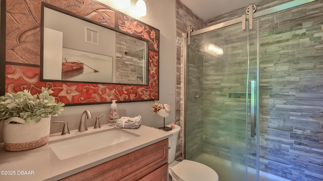 1401 S Palmetto Ave Unit 402, Daytona Beach, FL 32114 - full bathroom with vanity and a shower stall