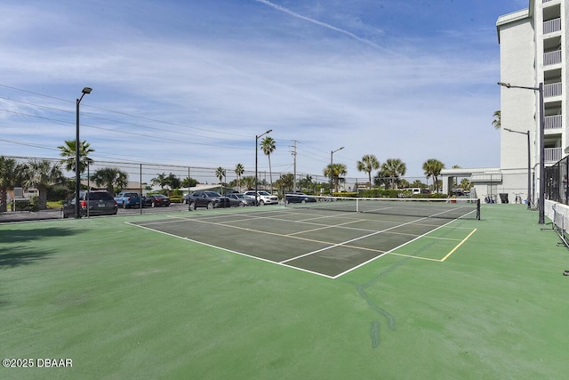 view of tennis court