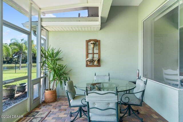 view of sunroom / solarium