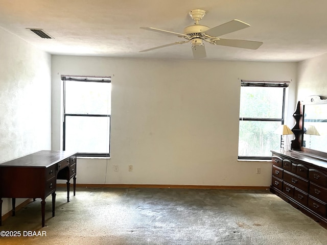 112 Underbrush Trl, Port Orange, FL 32128 - unfurnished office featuring ceiling fan and light colored carpet