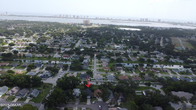 3455 Saddleback Ct, Port Orange, FL 32129 - aerial overview of property's location featuring nearby urban area and a large body of water