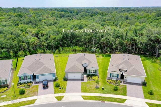 1743 Red Rock Rd, New Smyrna Beach, FL 32168 - aerial view of property and surrounding area with a forest