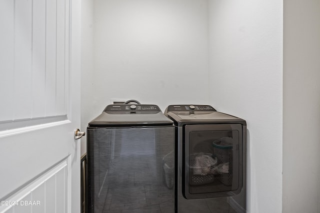 1743 Red Rock Rd, New Smyrna Beach, FL 32168 - laundry room featuring washing machine and clothes dryer