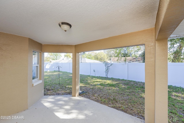 view of patio / terrace featuring a fenced backyard