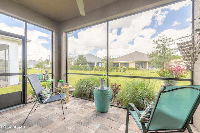 view of sunroom / solarium