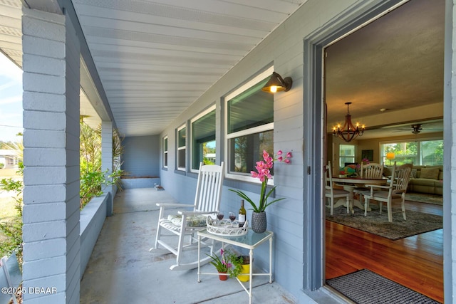 view of patio / terrace featuring a porch