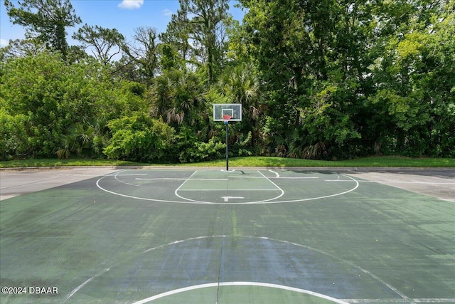 view of basketball court