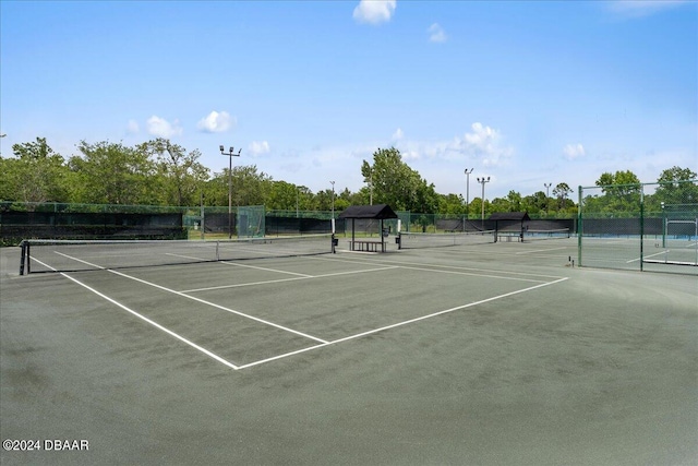 view of tennis court