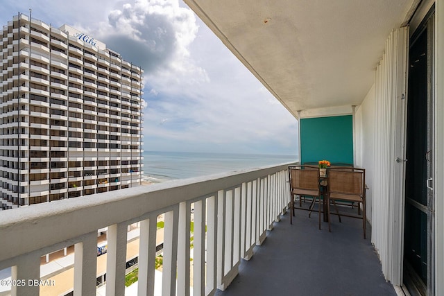 2800 N Atlantic Ave Unit 1105, Daytona Beach, FL 32118 - balcony with a water view