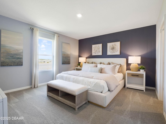 bedroom featuring carpet flooring