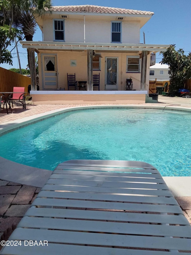 view of pool with a patio