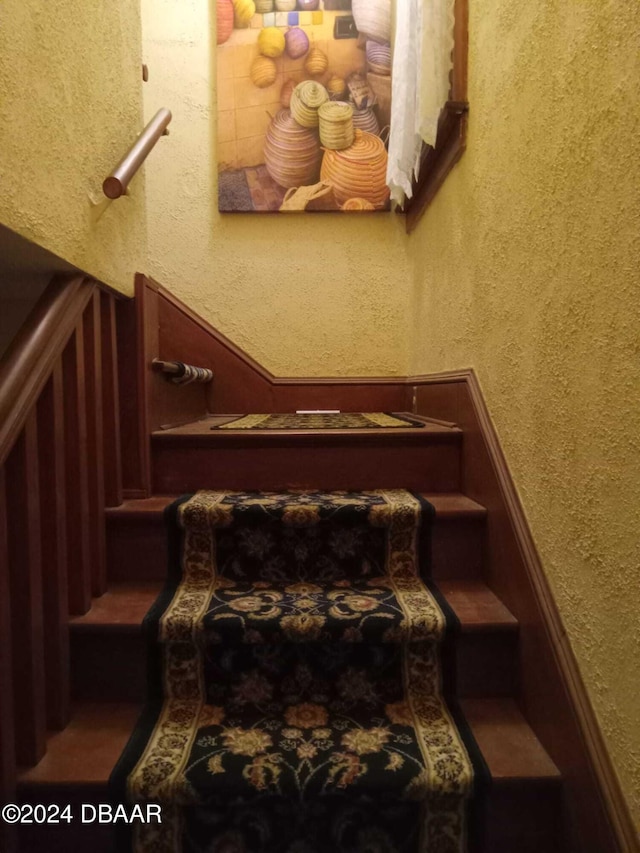 view of stairway