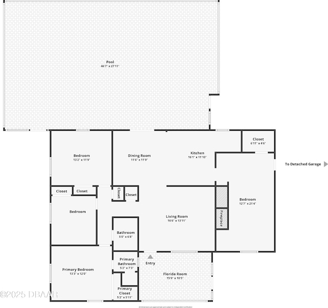 321 Scotland Dr, Holly Hill, FL 32117 - room layout